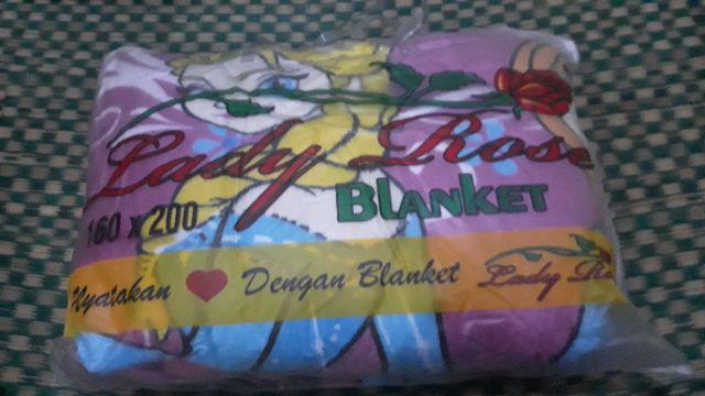 Selimut 3d Karakter Lady Rose Uk. 160x200cm Banyak Pilihan!!