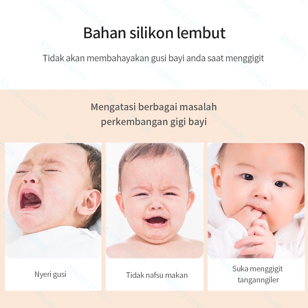 Mumystation teether bayi Mainan gigitan Bayi motif jerapah bpa free