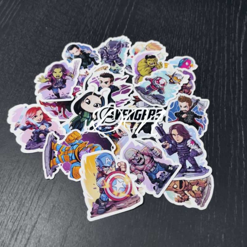 Jual sticker kertas gambar karakter film avenger marvel | Shopee Indonesia