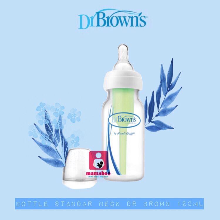 Dr. Brown Botol susu standar neck brown 120 ml