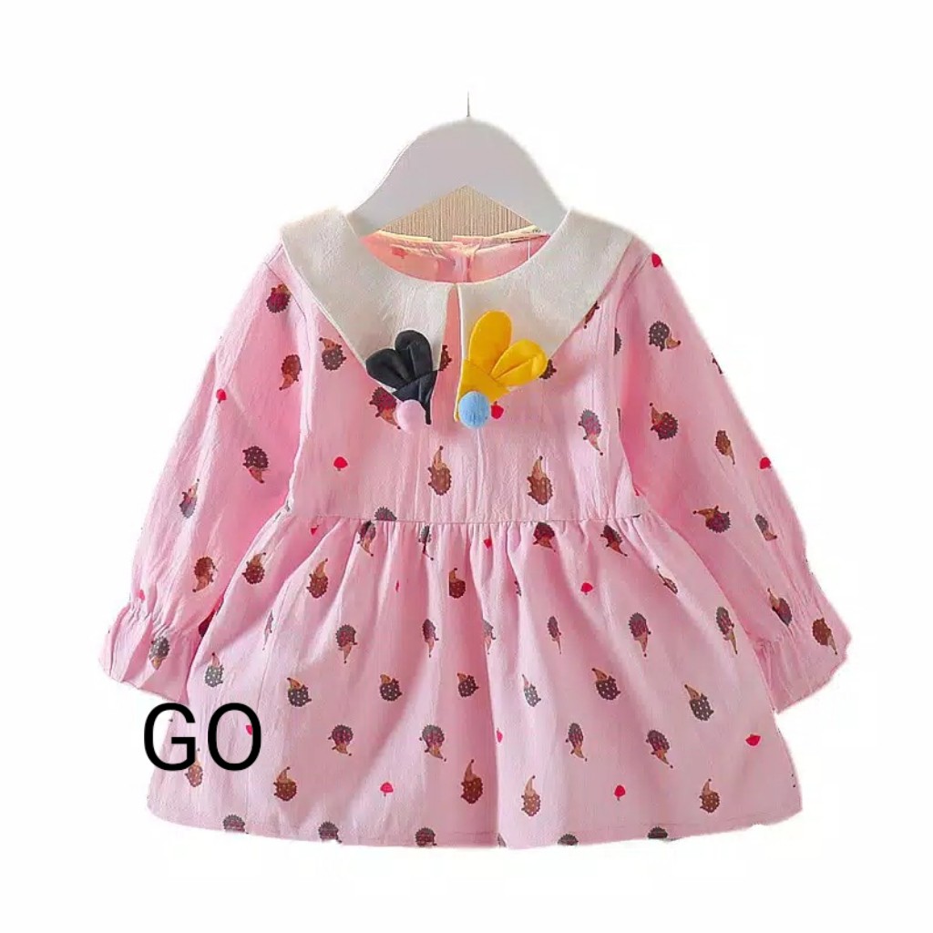 gos DRESS IMPORT PIKKO DOLL EBV Baju Dress Anak Perempuan Import