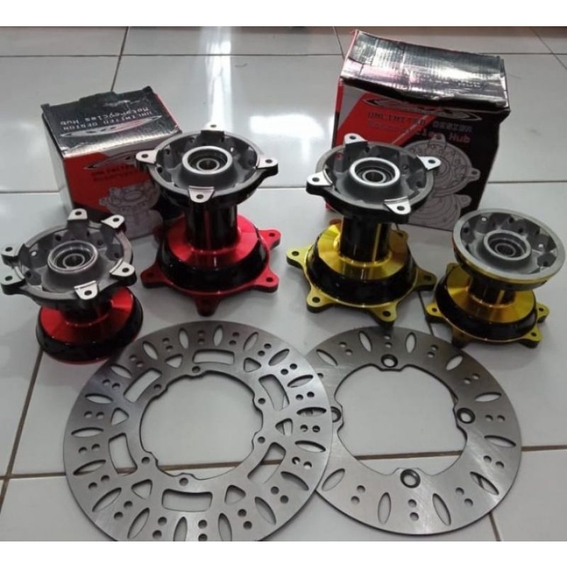 Tromol set depan belakang Zox Honda CRF plus piringan disc - Charmoto