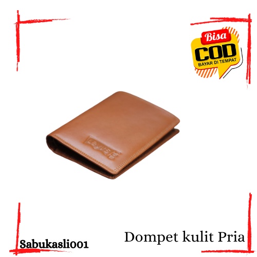 Dompet Levis Pria kulit 100% selapis dompet  Lipat Buku