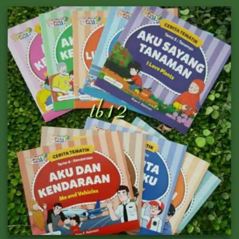 Jual Paket 12 Buku Anak Cerita Tematik Bilingual Full Colour - Lingkar ...