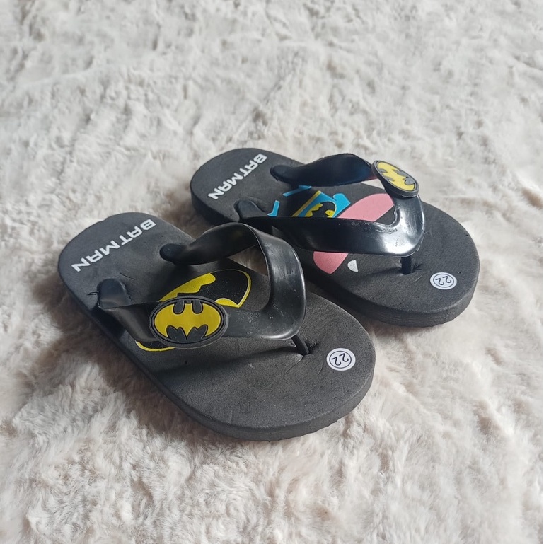 Sandal jepit anak BATMAN