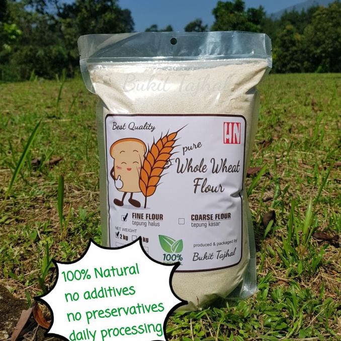 

BAYAR DITEMPAT Whole Wheat Soft Flour 2 kg / Tepung Gandum Utuh Halus 2 kg