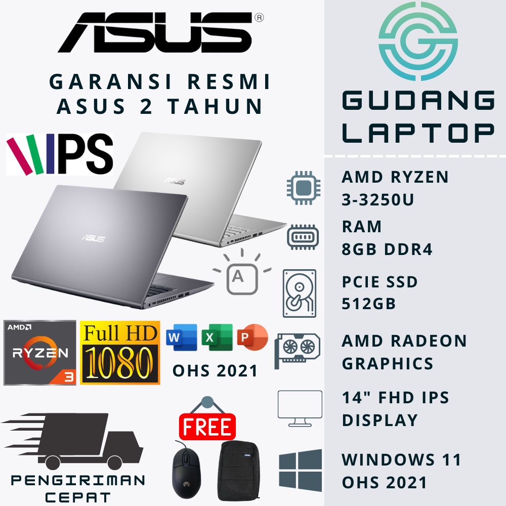 LAPTOP GAMING ASUS VIVOBOOK 14 M415DAO AMD RYZEN 3 RAM 16GB SSD 512GB 14 FHD WINDOWS 11