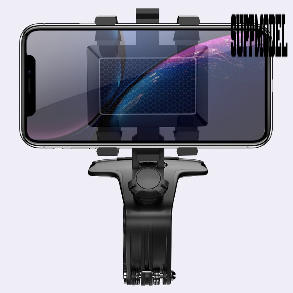 Bracket Holder Handphone / Gps Navigasi Rotasi 1200 Derajat Dengan Slot Kartu Parkir Tersembunyi Untuk Mobil