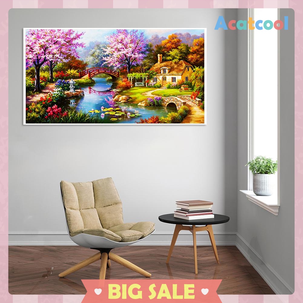 5D DIY Full Drill Diamond Painting Scenery Cross Stitch Mosaic Craft Kit