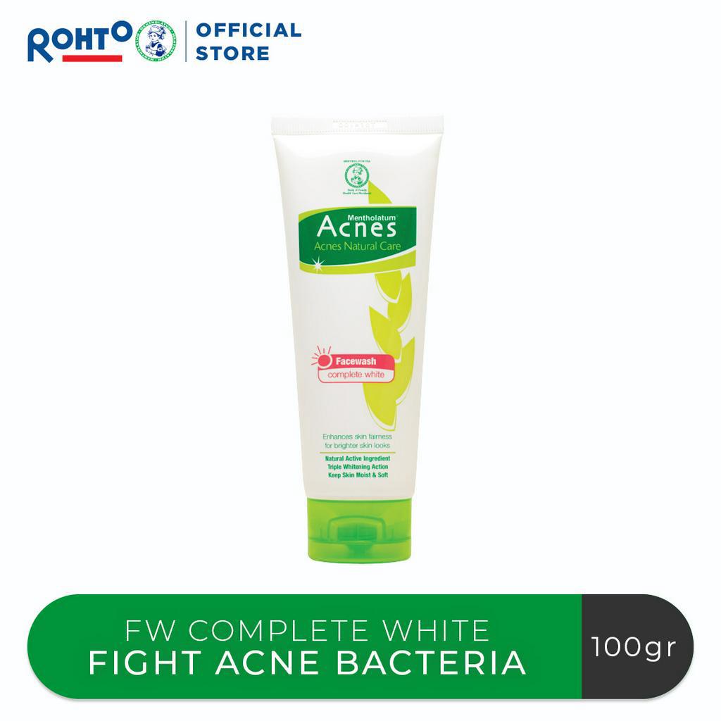 Acnes Natural Care Face Wash Complete White 100gr