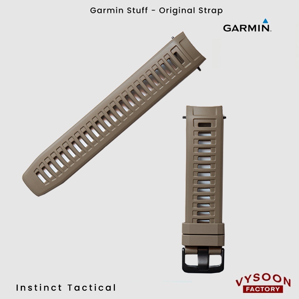 Strap Rubber Smartwatch Garmin Instinct Tactical Original - Cayote