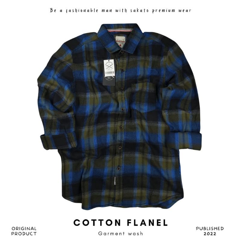 Kemeja Flanel Lengan Panjang Premium Quality/Kemeja Casual/Kemeja Flanel Vintage/Flanel Pria
