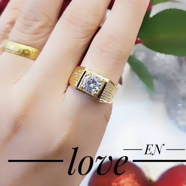 Xuping cincin lapis emas 24k 1475k