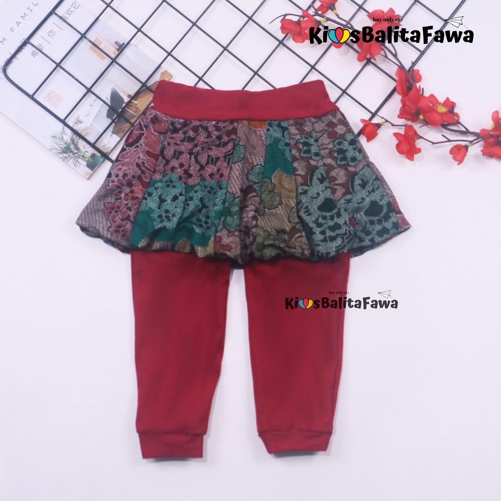 Legging Balloon Baby Girl 0-12 Bulan / Leging Rok Celana Panjang - Pants Baby Kaos - Motif Polos