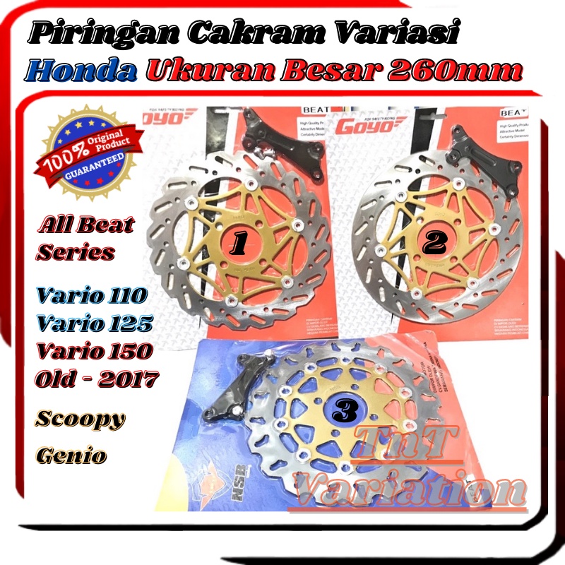 Piringan Cakram Variasi Honda Beat Scoopy Fi New Karbu Vario 110 125 150 Techno New Spacy Piringan C