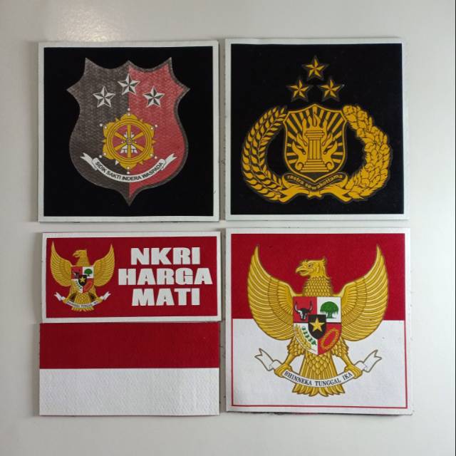 EMBLEM PATCH PENYIDIK 1 Set(5pcs Emblem) - 99ribu / Untuk KEMEJA/POLO TACTICAL - TERMURAH