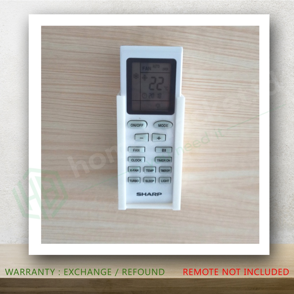 Bracket Remote AC Sharp Model Baru Standing  Holder Bracket Braket Tempat Dudukan Remot