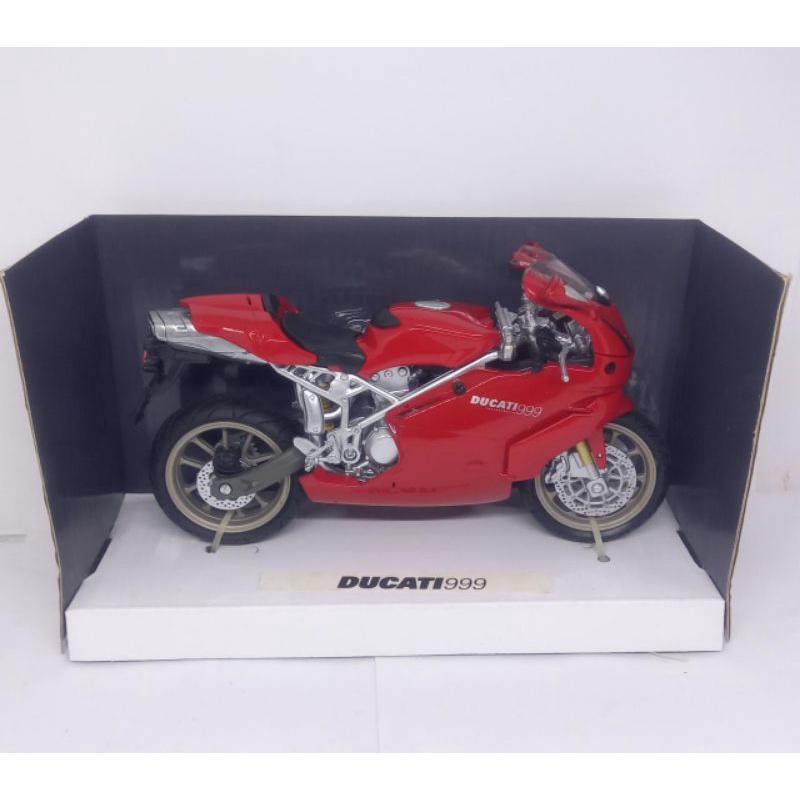 Diecast Miniatur Motor Sport Ducati 999 Sport Balap 1:12