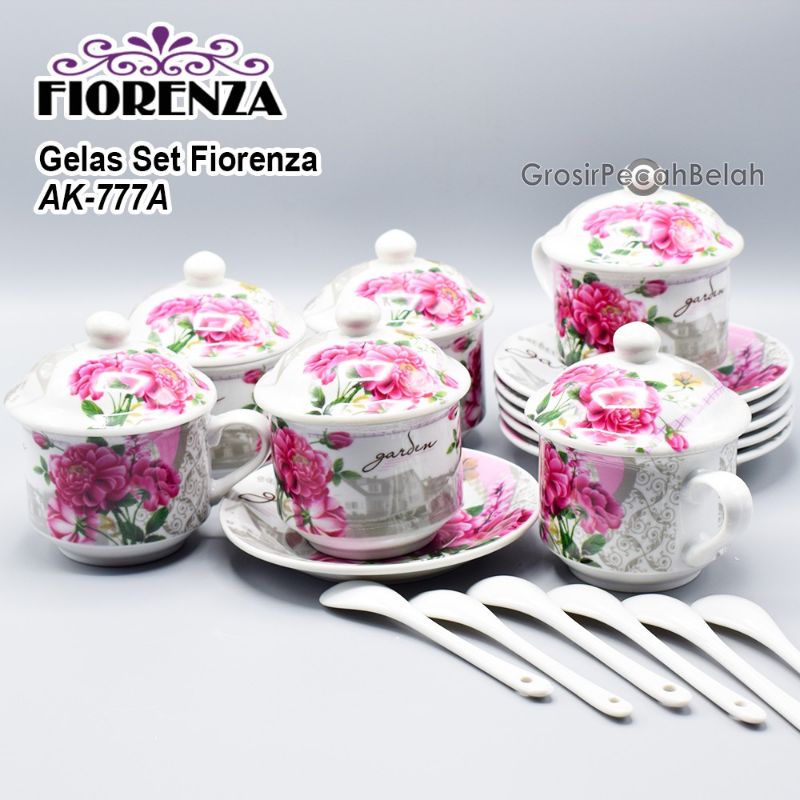 gelas set fiorenza AK-777A 18pcs