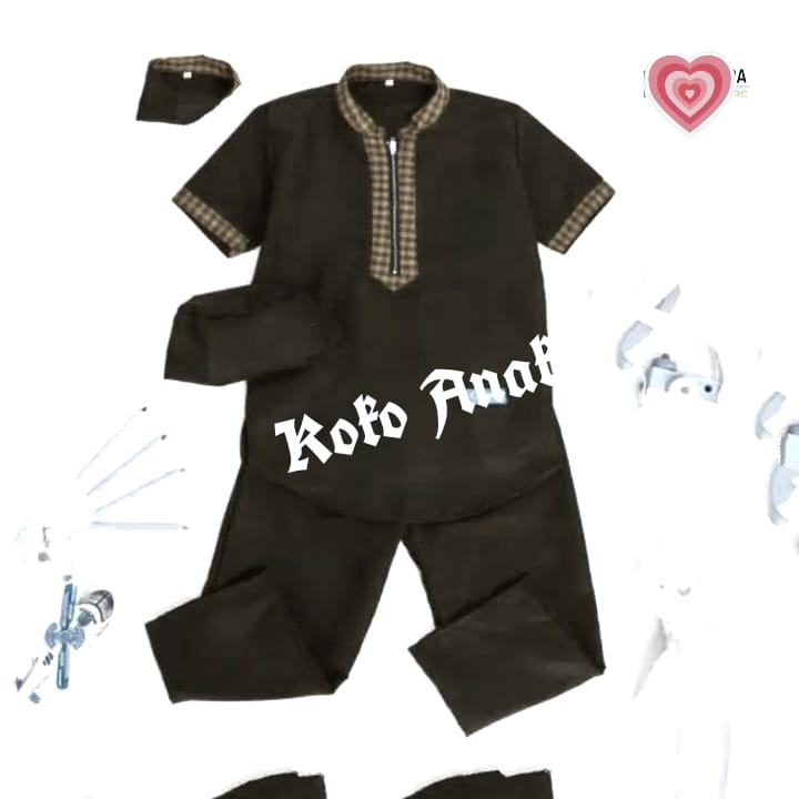 Setelan Baju Koko Turki Anak / Baju Koko Kurta Anak Terbaru 1 - 8 Tahun