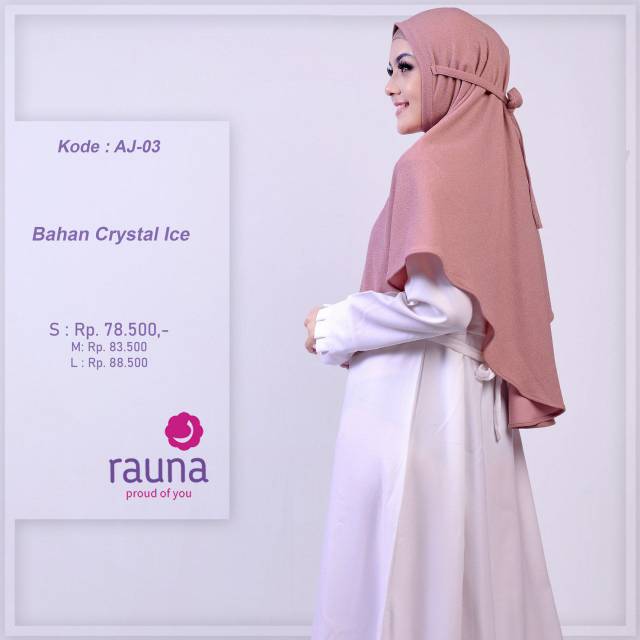 Khimar instant Rauna AJ 01 - AJ 02 - AJ 03 - AJ 04 - AJ 05 - AJ 06 - AJ 07 - Aj 09 - Aj 10 / Bergo instant