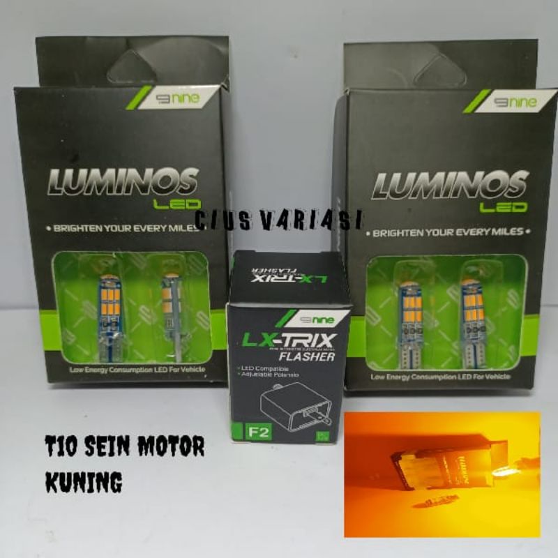 LAMPU LED MOTOR T10 NINE 15 MATA JELLY LAMPU SEIN SENJA PLAT NOMOR MOTOR DAN MOBIL