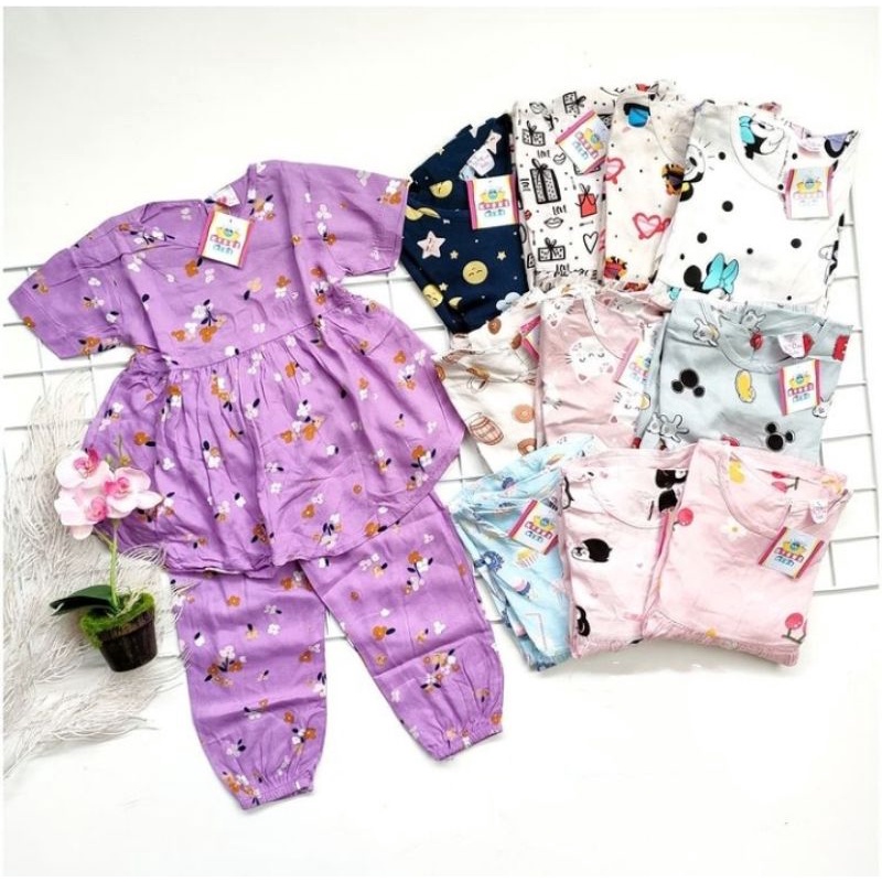 oneset anak/stelan rayon anak/Baju anak perempuan