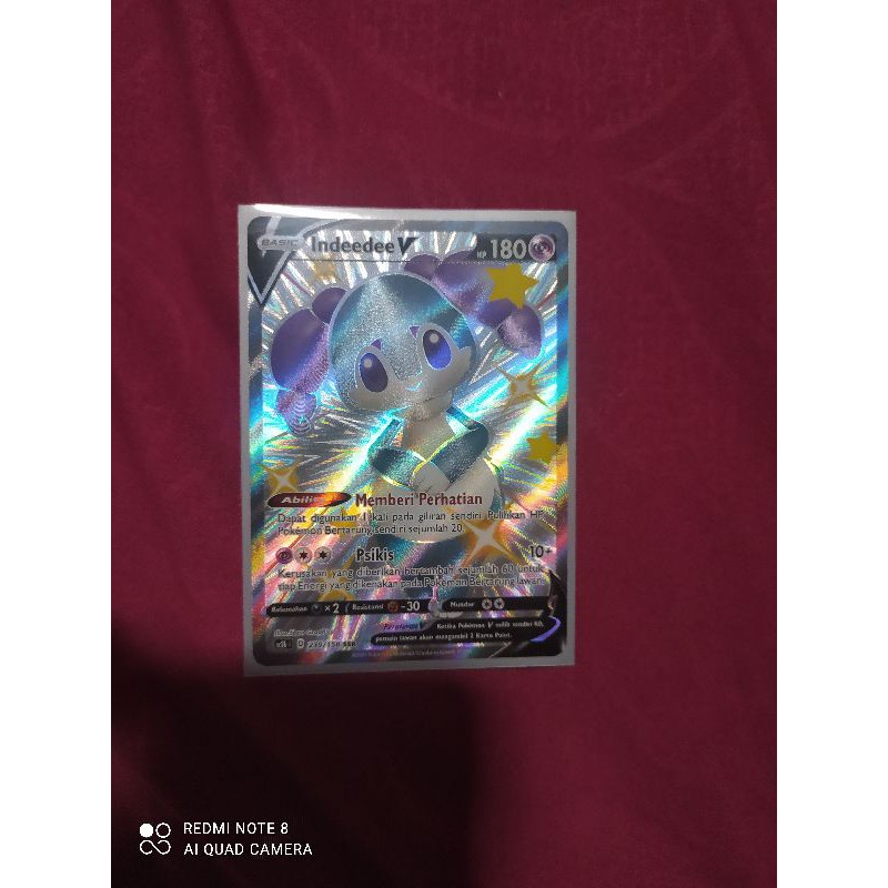 kartu pokemon Bahasa Indonesia Indeedee V SSR