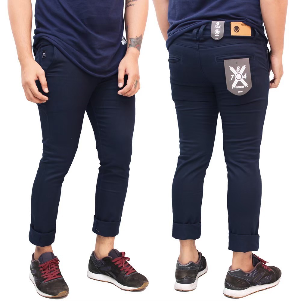 Terlaris ! Celana Chino Panjang Pria Dewasa Reguler Slimfit Original Victory 784 Denim Murah Berkualitas Premium