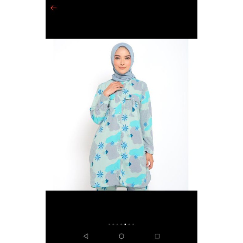ZM Zaskia Mecca - Fibi Mint Tunik - Jelita Indonesia - Edisi Pasar Terapung (Size M)