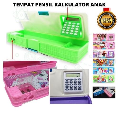 Tempat Pensil Ada Rautan Dan Kalkulator 2 Pintu 114144