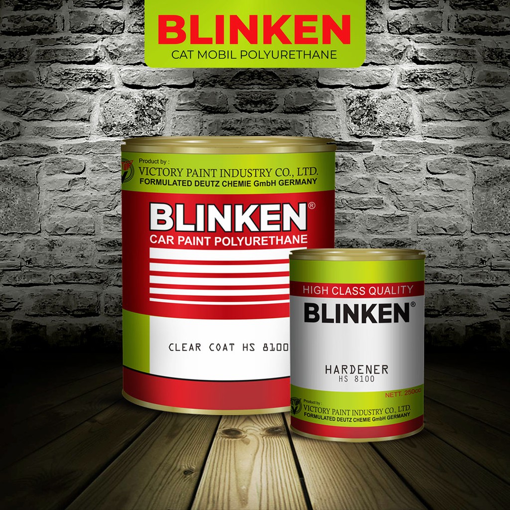 Blinken Polyurethane Clear Coat/Vernish HS 8100 dan Hardener 8100