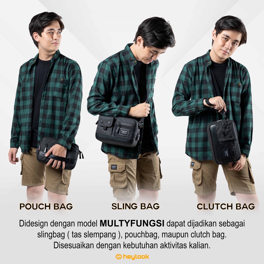 Handbag Pouch Tas Dompet Hp Tas Pria Wanita Anti Air Sling Bag Dompet besar Pria Tas Selempang Pria Multifungsi 2in1 Terbaru 2022
