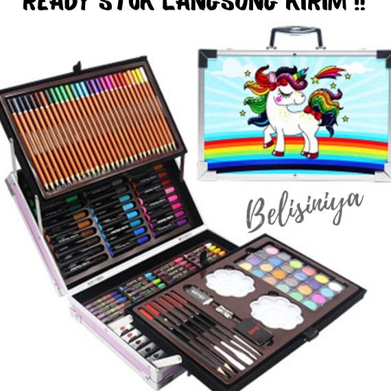 

Crayon Set 145 Pcs Set Lukis/ Alat Gambar / Water Colour / Kid Draw
