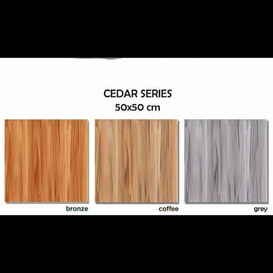 Keramik Lantai - Kobin Cedar Series Motif Kayu 50x50