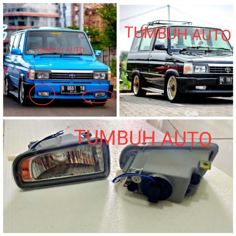 Foglamp Lampu Kabut 2 pcs Toyota Kijang Super G Grand Extra Rover Roda