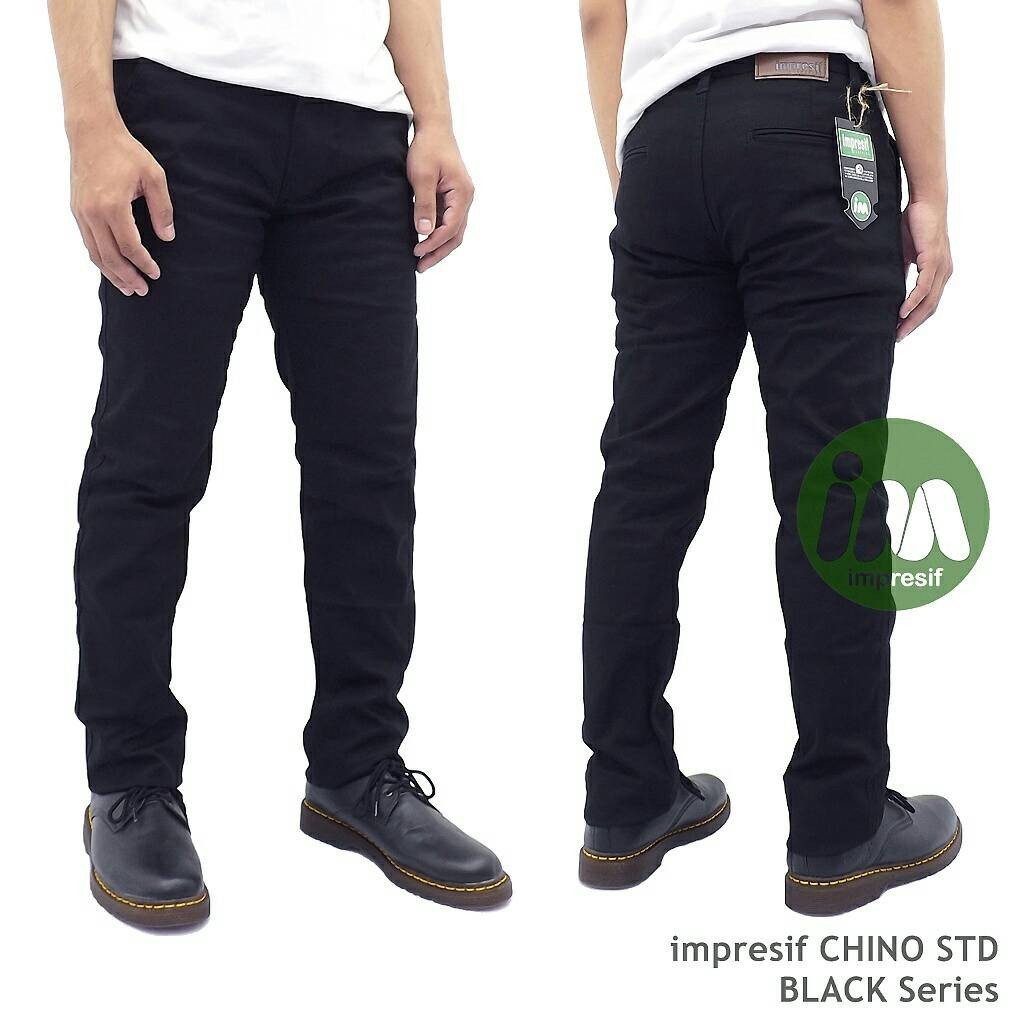 Celana Chino Long Pant Original Impresif Black 1KG MASUK 4PCS
