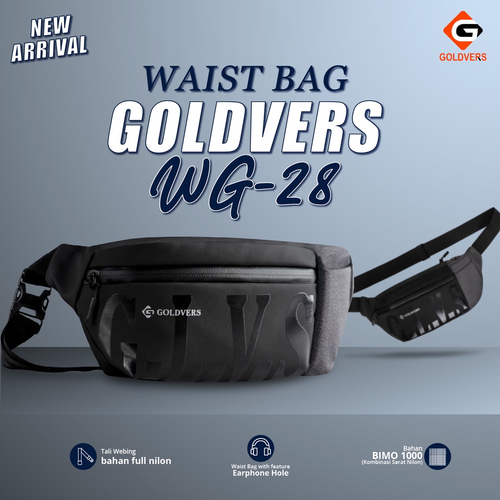 Tas Selempang Original GOLDVERS-Selempang Fashion Pria-Selempang Casual Pria-Selempang Untuk Nongrong-DistributorTas