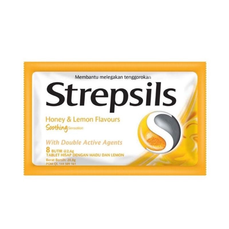 

Strepsils Permen Pelega Tenggorokan Honey & Lemon 20,8 g