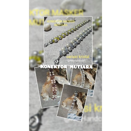 KONEKTOR MASKER MUTIARA TALI PENGAIT MASKER HIJAB