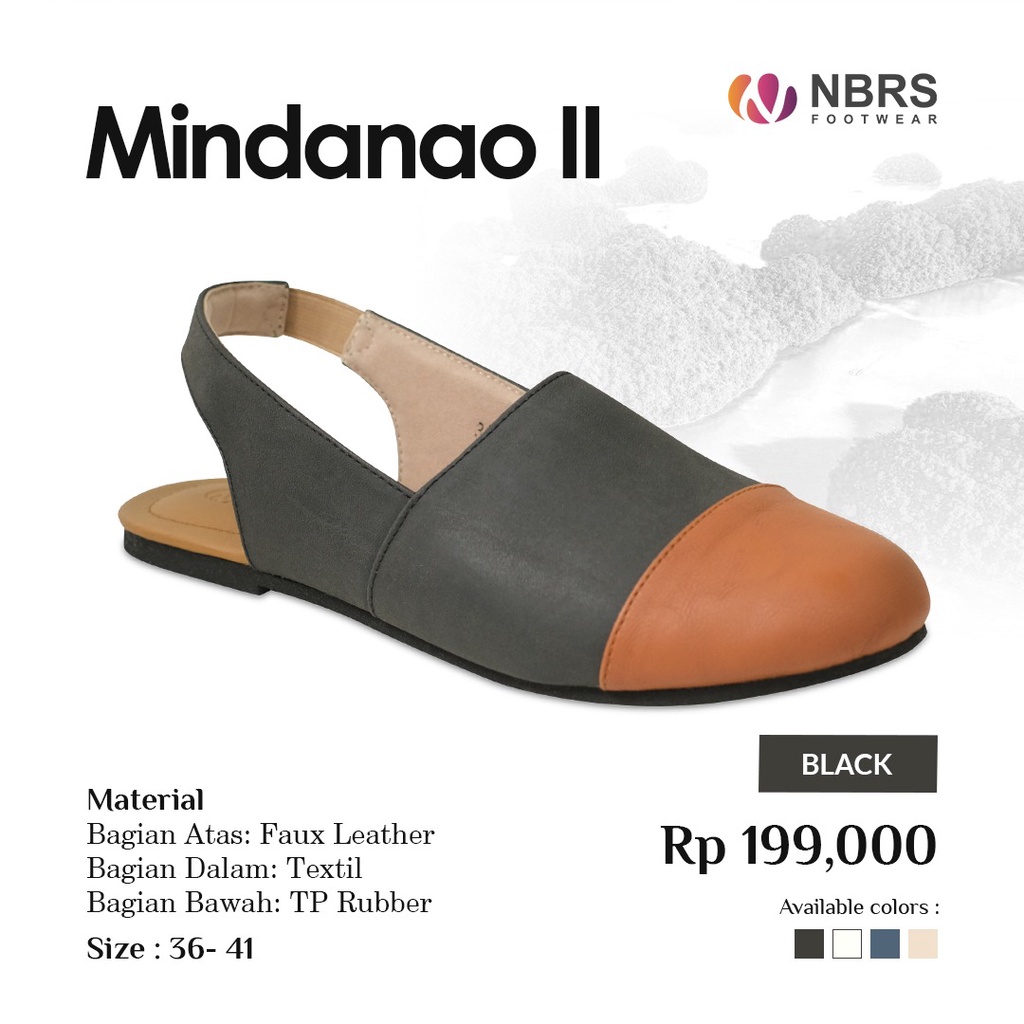 [BISA COD] Nibras Footwear Mindanao II Material Faux Leather Sepatu Sandal Wanita Simpel Elegant