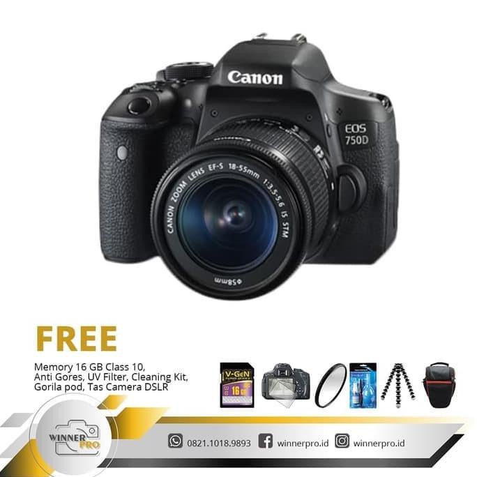 CANON EOS 750D Kit 18-55mm IS STM / EOS 750 D / EOS 750D / 750D murah