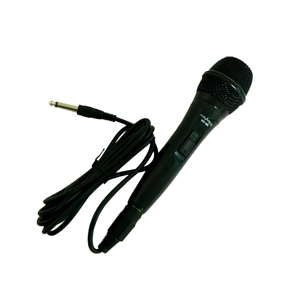 Advance Digitals MIC-885 Single Profesional Dynamic Microphone Speaker Mic Kabel Microphone Premium Jack Besar 6.5MM I Garansi Resmi 1 Tahun