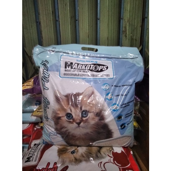 Pasir kucing Wangi Markotop 10liter~Aroma Baby Powder