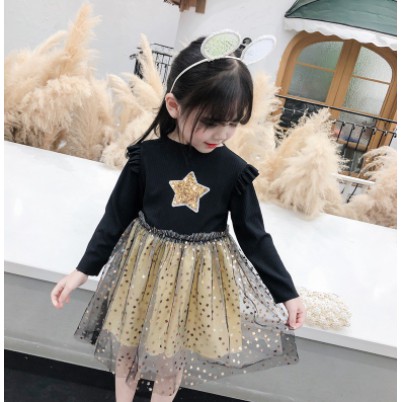 Plazababyku DRESS JOYFULL STARS EBV Baju Dress Anak Perempuan Import 6 bulan - 6 Tahun