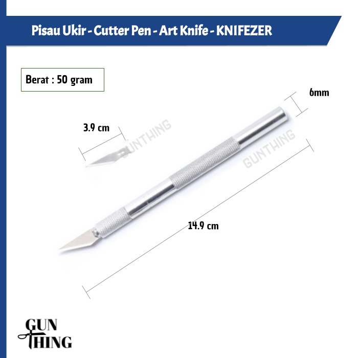 Pisau Ukir Seni - Cutter Pen - Pisau Serbaguna - Art Knife - KNIZEFER