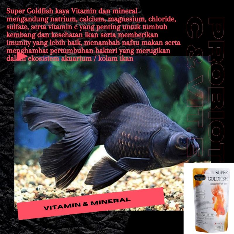 SUPER GOLDFISH Pelet Spesial ikan Koki 100 gram