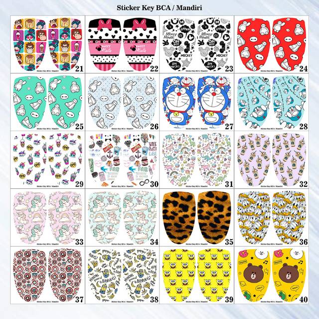 

Stiker Skin Key BCA (21-40)