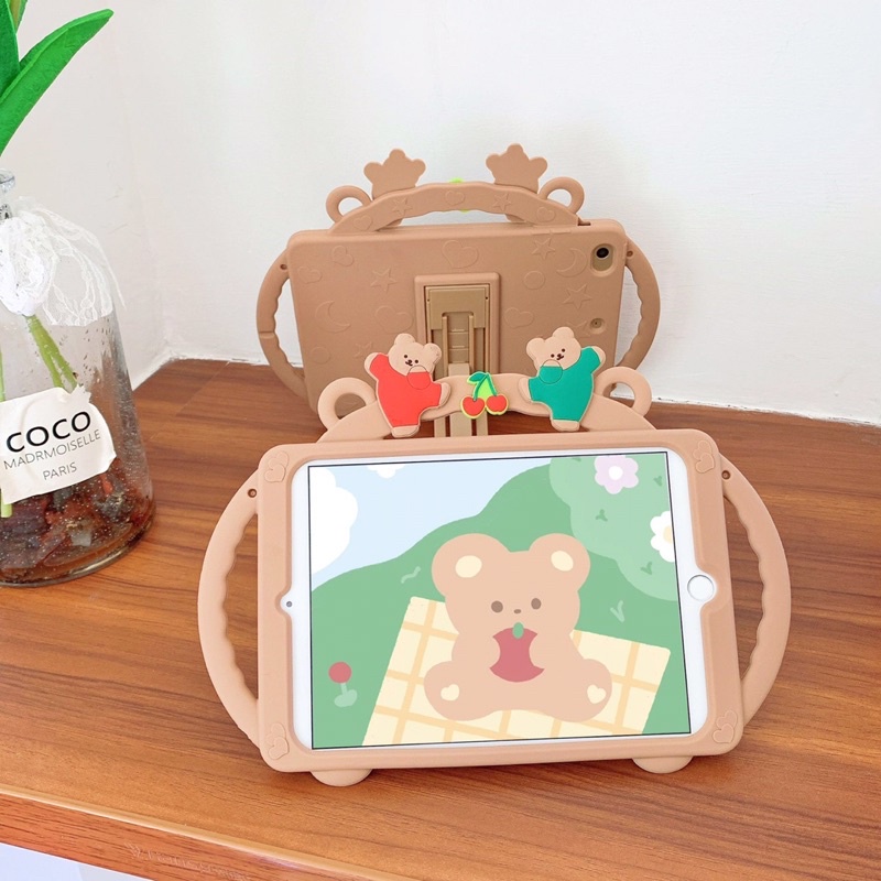 Teddy Bear case ipad pro 11 ipad mini 6 ipad mini 1 2 3 4 5 case ipad 2 3 4 5 6 7 8 9 ipad air 1 2 3