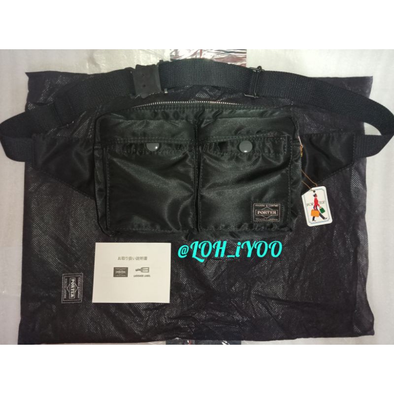 32 porter yoshida japan co. tanker series waistbag hitam like new